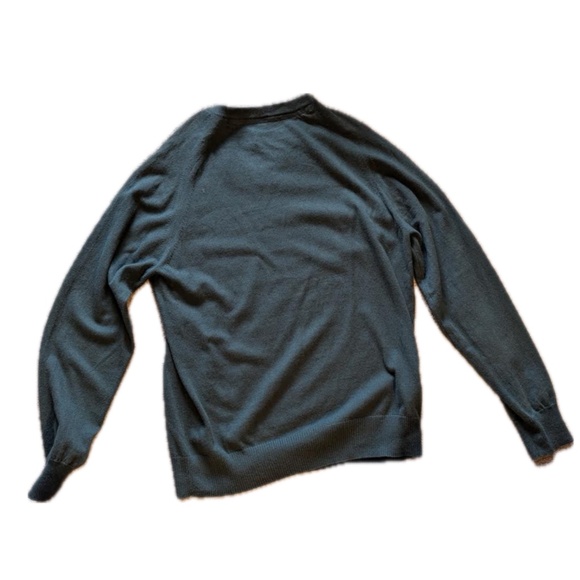 XL mens original penguin cotton cashmere v neck sweater green - Picture 3 of 5